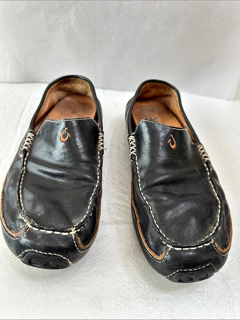 Olukai Lokahi Black Driver Loafers